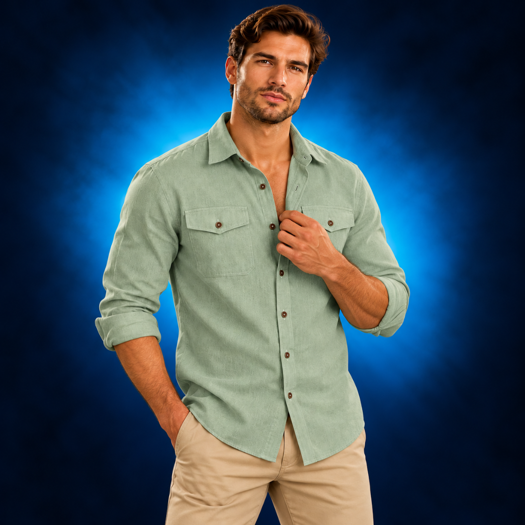 Cassian Button-Up Casual Long Sleeve