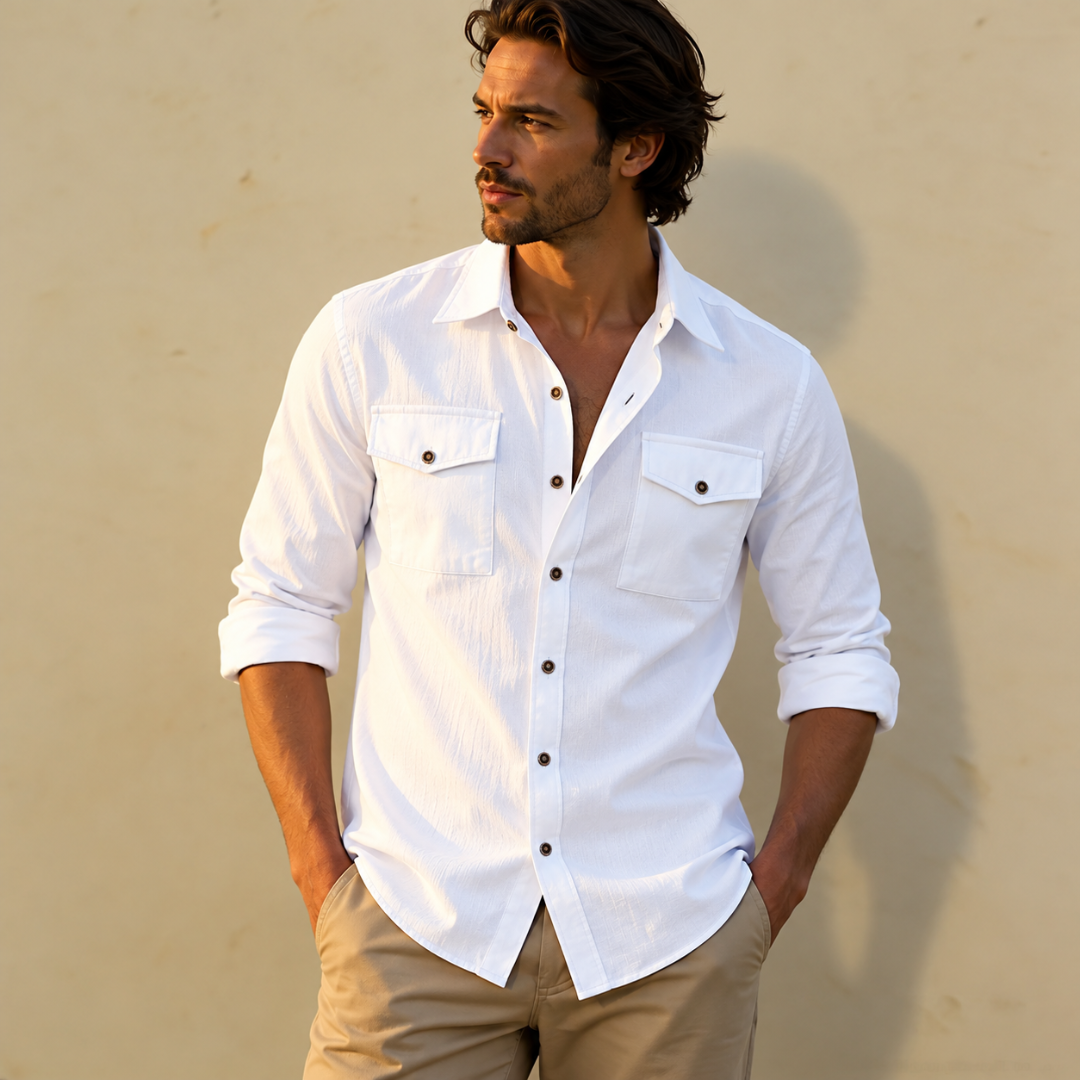 Cassian Button-Up Casual Long Sleeve